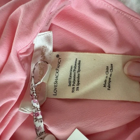 LoveShackFancy Pink Ruffled Halter Dress - Picture 4 of 4